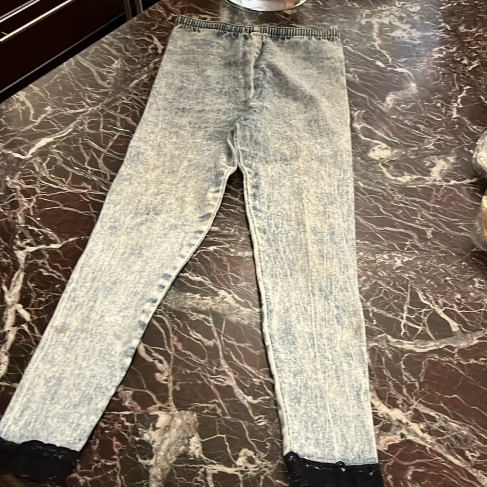 1990’s acid wash leggings real cool